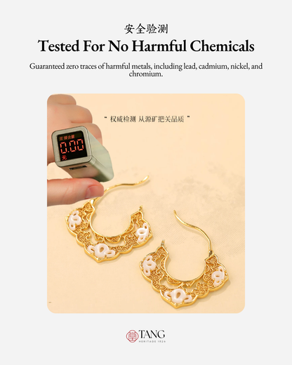 Gold Vermeil Ruyi Cloud Hoop Earrings