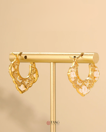 Gold Vermeil Ruyi Cloud Hoop Earrings