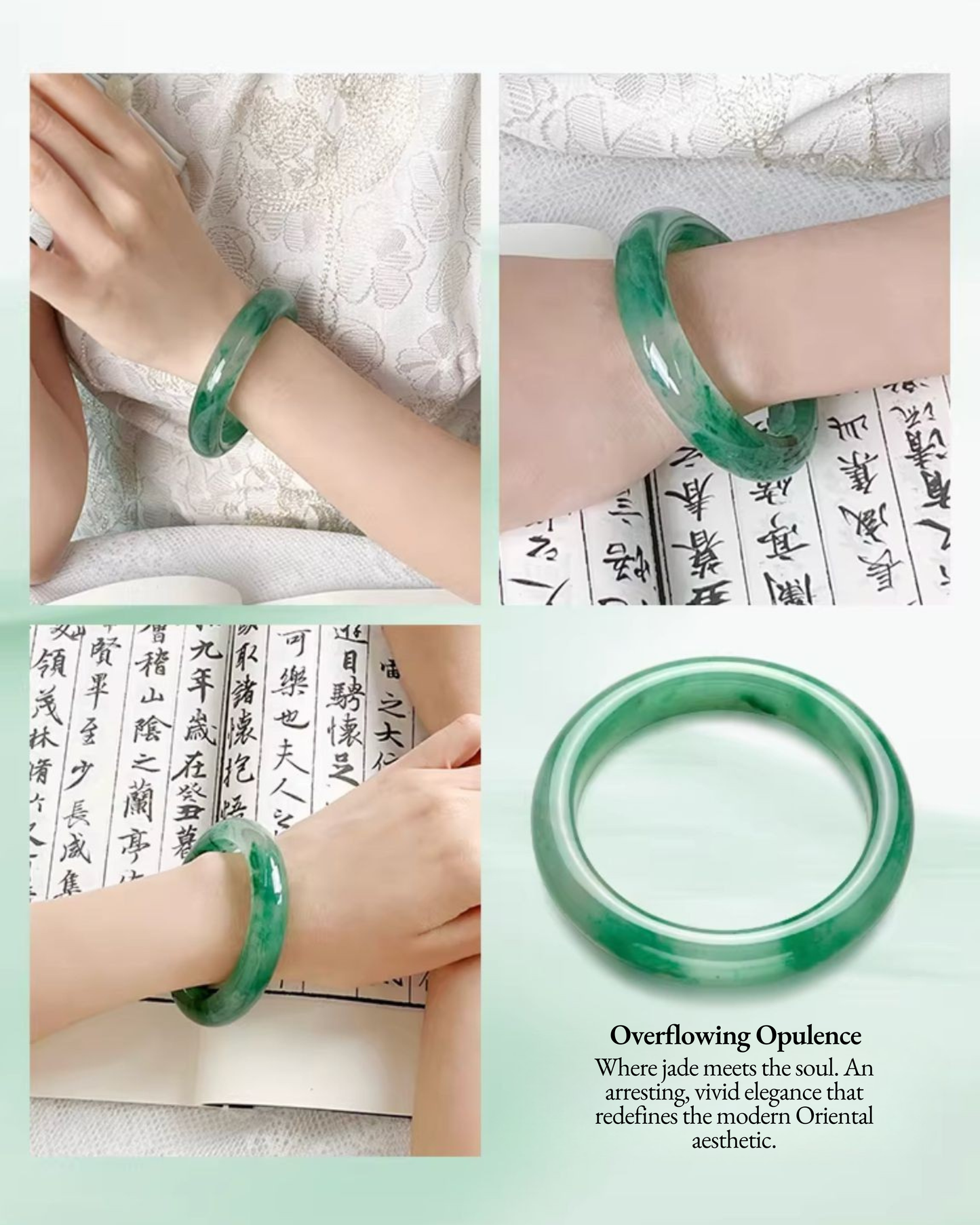 Mountain Mist African Jade Bangle