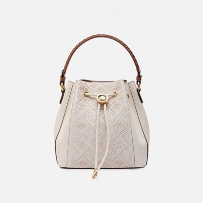 Tang Red 22 Embroidered Meiju Zhuang Brocade Backpack