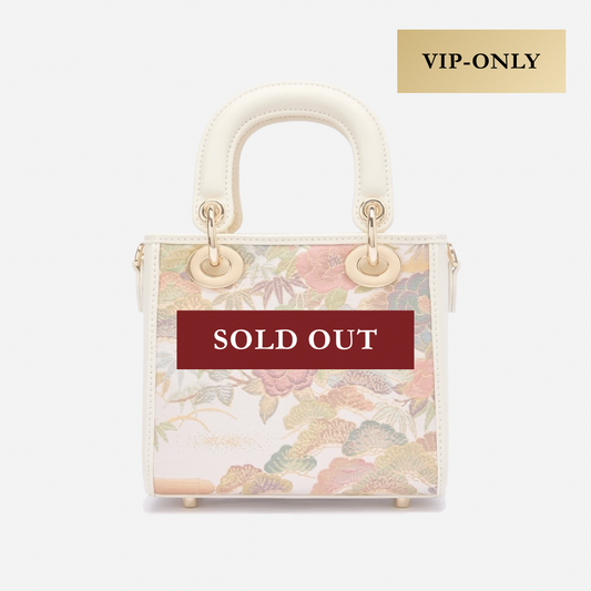 Tang Red 17 Embroidered Peony Florals Brocade Bag (VIP Only)