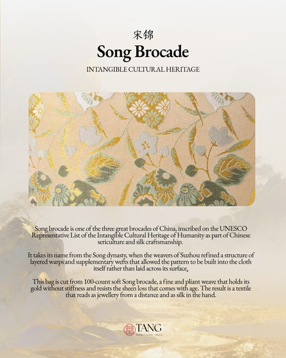 Tang Gold 17 Gilded Vines Song Brocade Bag