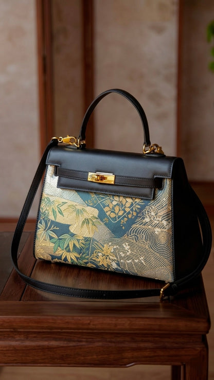 Tang VIP 29 Black Nishijin-ori Brocade Tote (Special Invitation Only)