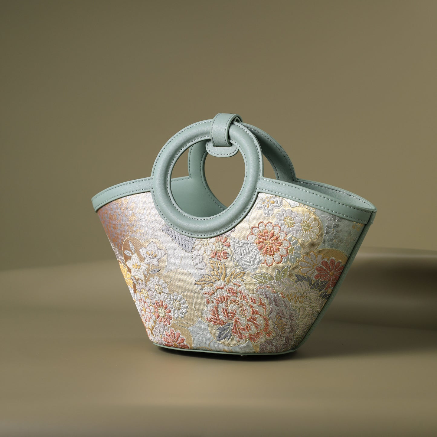 Tang Gold 20 Nishijin Brocade Basket Bag