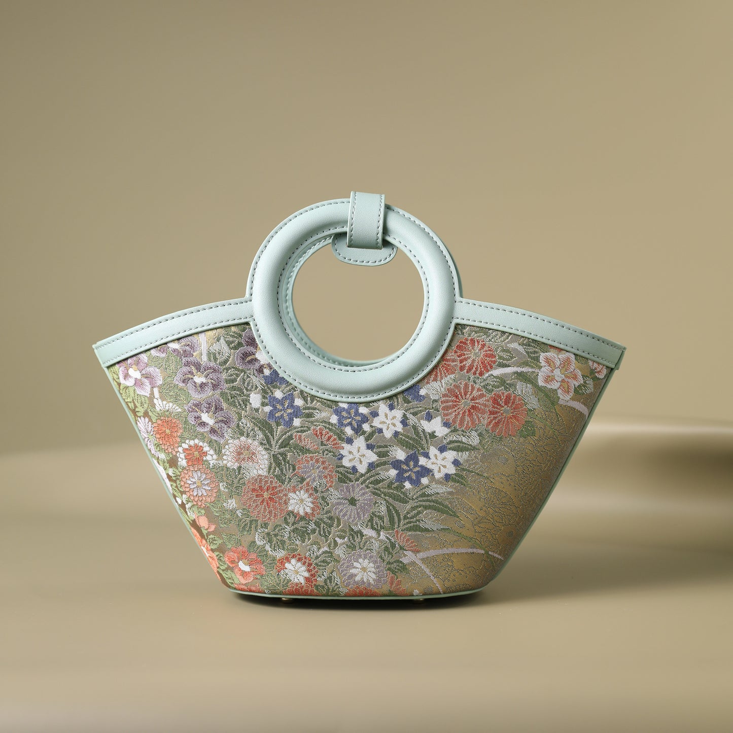 Tang Gold 20 Nishijin Brocade Basket Bag