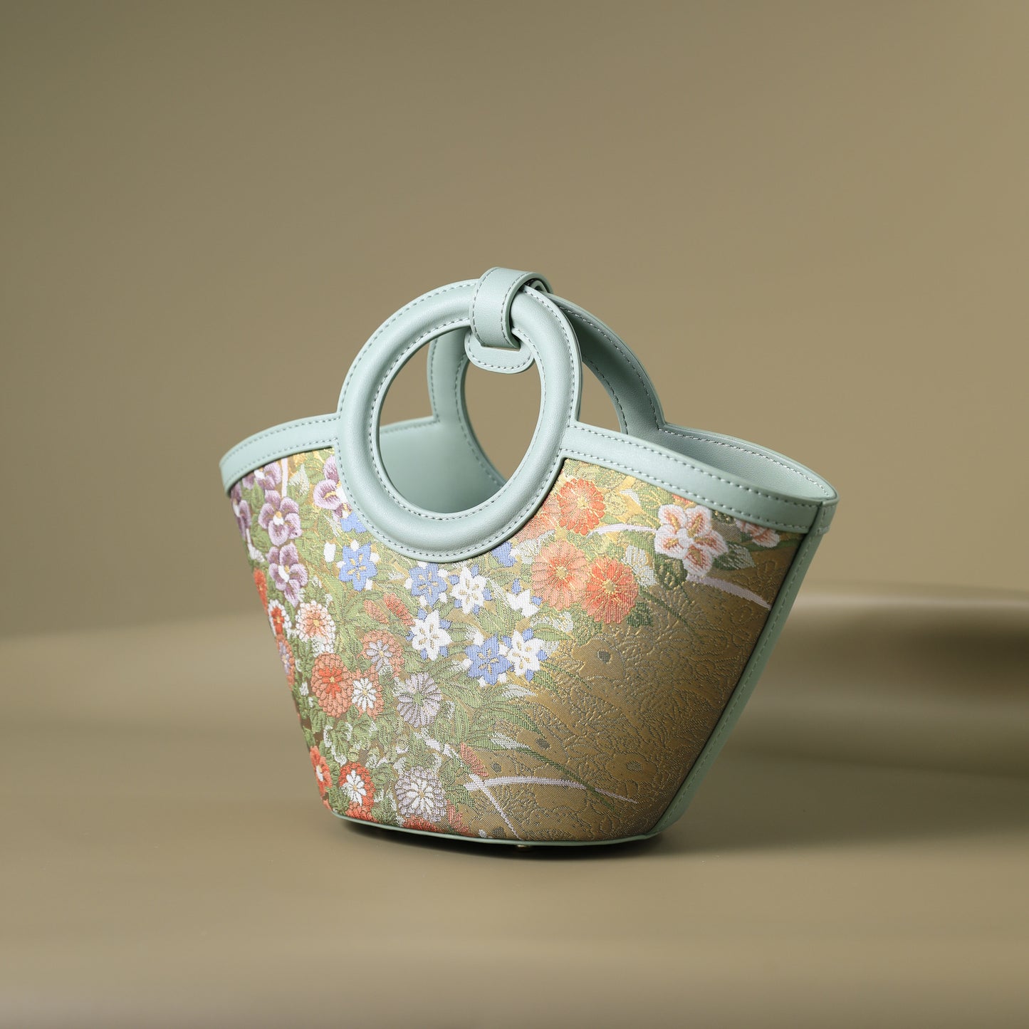 Tang Gold 20 Nishijin Brocade Basket Bag