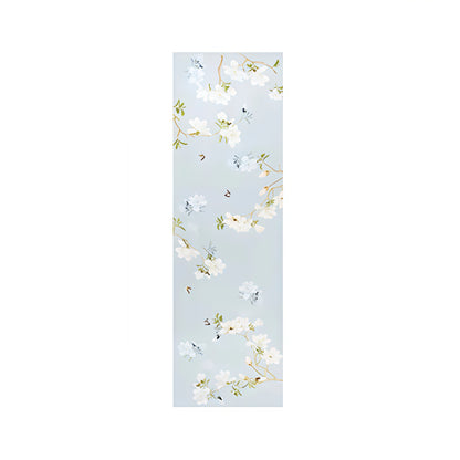 Frosted Spring Petals Mulberry Silk Scarf (170x53cm)
