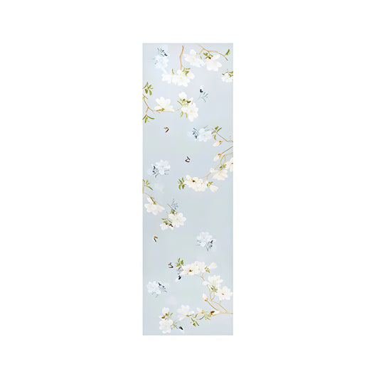 Frosted Spring Petals Mulberry Silk Scarf (170x53cm)