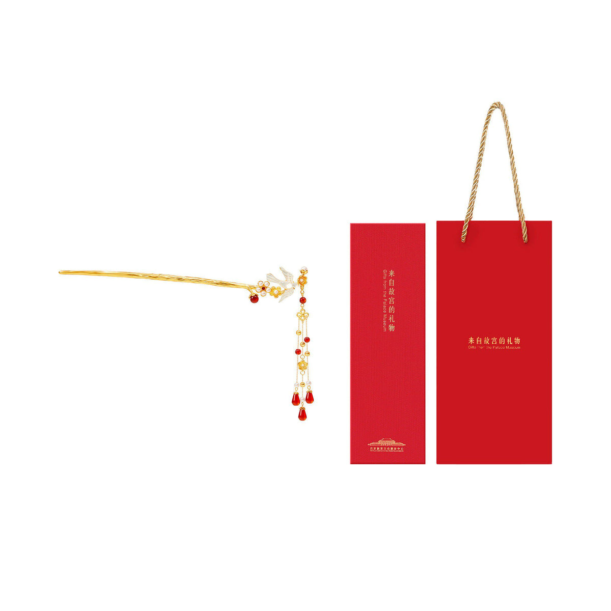 Joy on the Plum Branch Tassel Hairpin