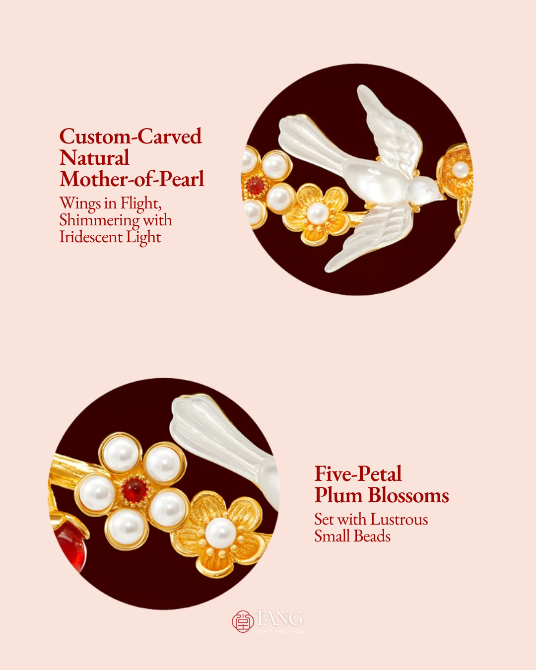 Joy on the Plum Branch Tassel Hairpin