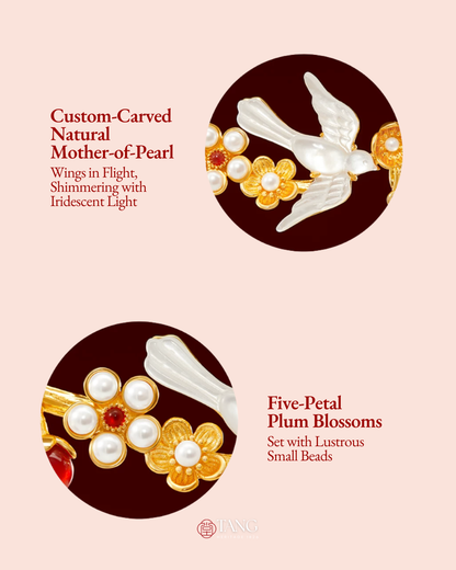 Joy on the Plum Branch Tassel Hairpin