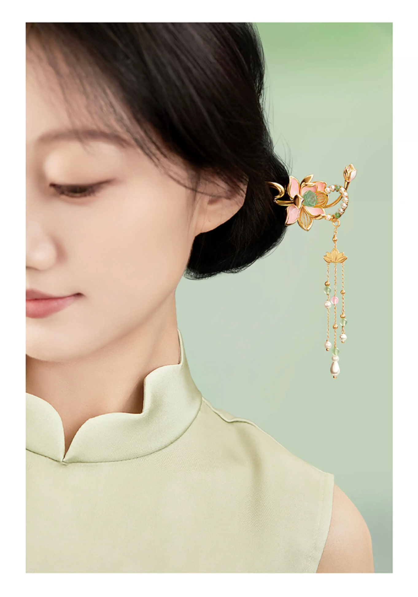 Lotus Flower Goddess Hairpin
