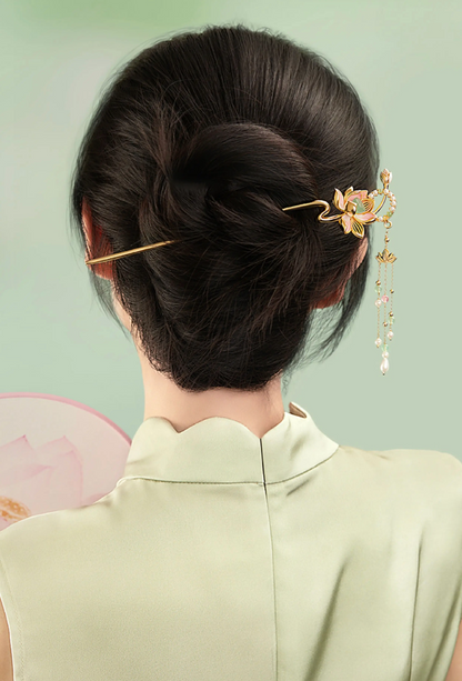 Lotus Flower Goddess Hairpin