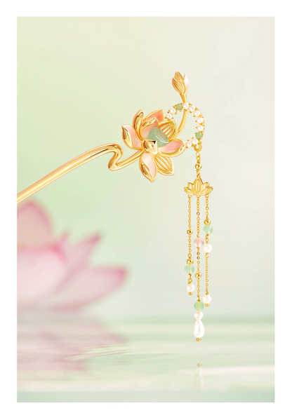 Lotus Flower Goddess Hairpin