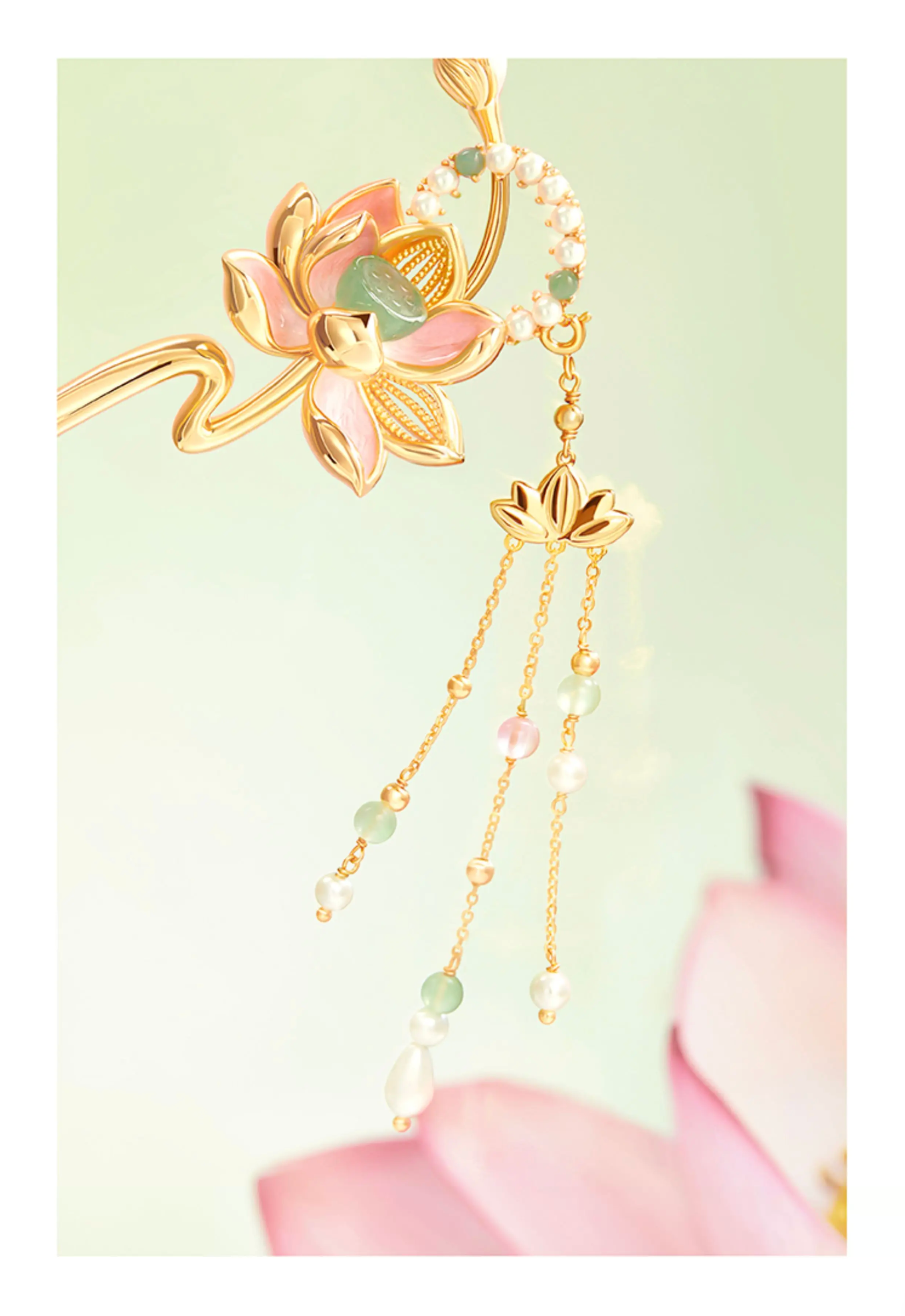 Lotus Flower Goddess Hairpin
