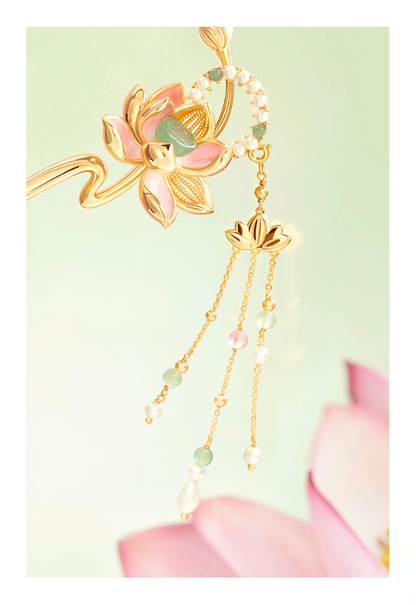 Lotus Flower Goddess Hairpin