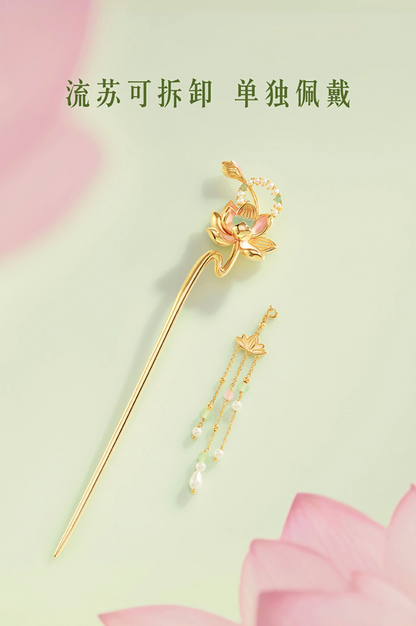 Lotus Flower Goddess Hairpin