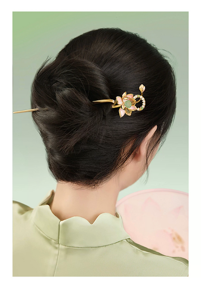 Lotus Flower Goddess Hairpin