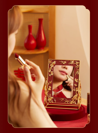 Magpie on Plum Blossom Mirror and Jewellery Box Gift Set