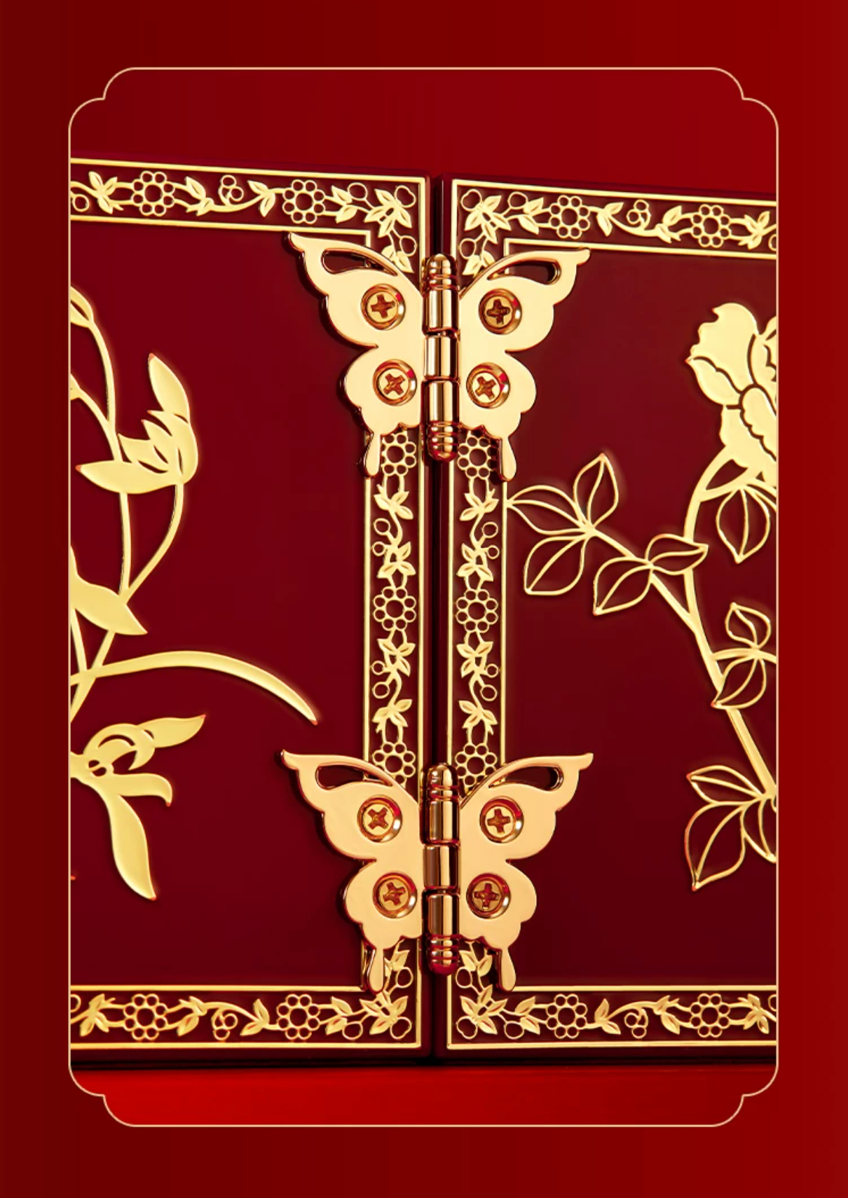 Magpie on Plum Blossom Mirror and Jewellery Box Gift Set