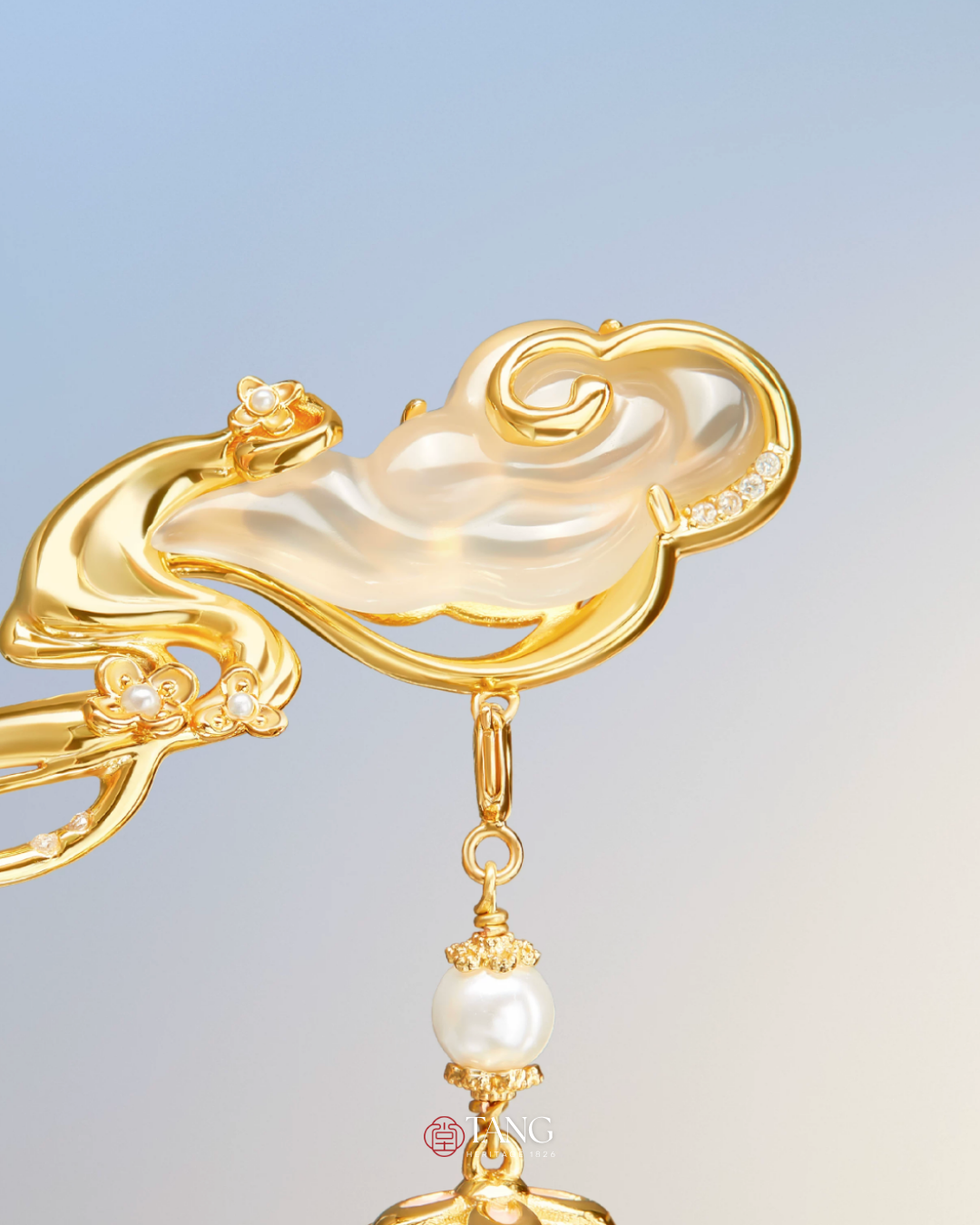 Moon Rabbit Among Clouds Hairpin
