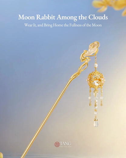Moon Rabbit Among Clouds Hairpin