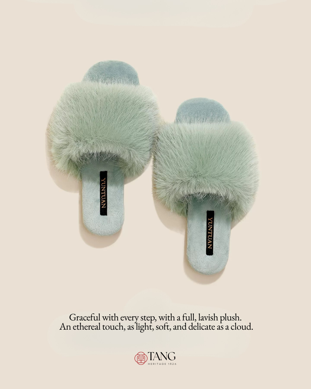 Moon Rabbit Faux Fur Women Indoor Slipper