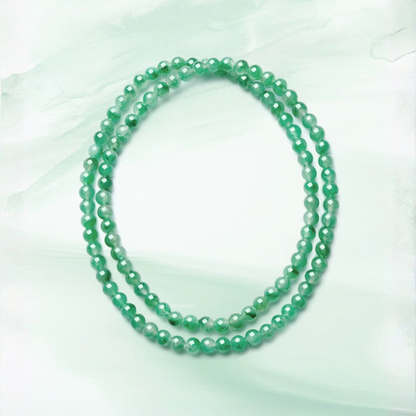 Mountain Mist African Jade Dual-Loop Beaded Bracelet