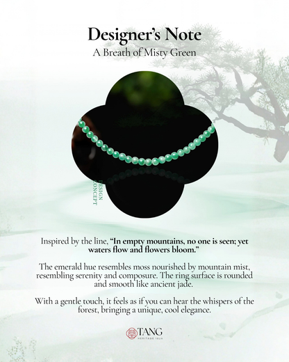 Mountain Mist African Jade Dual-Loop Beaded Bracelet