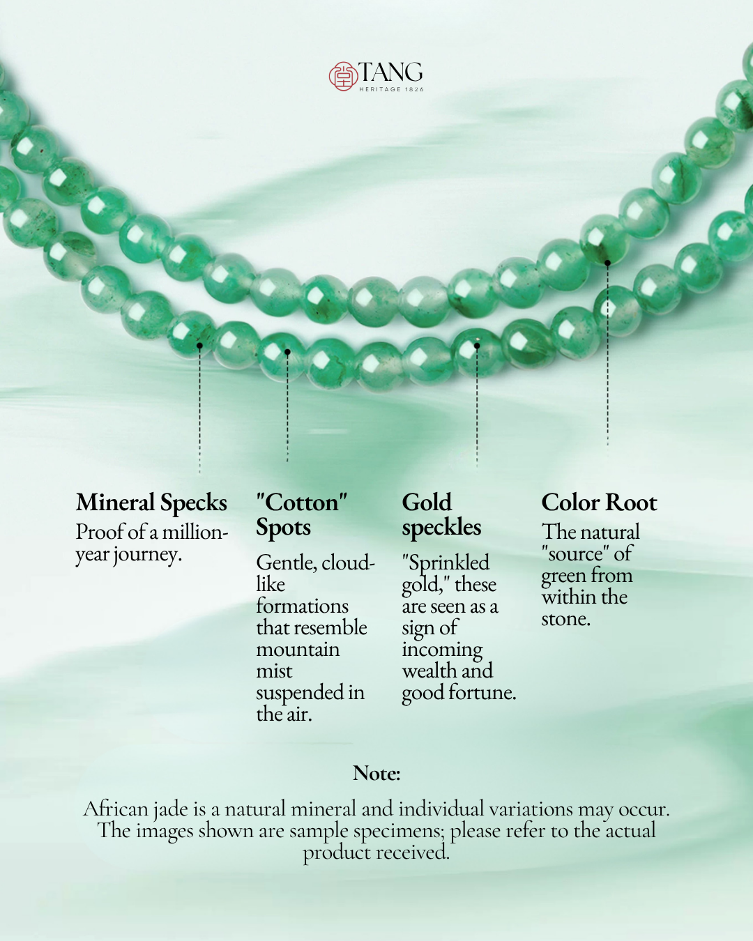 Mountain Mist African Jade Dual-Loop Beaded Bracelet