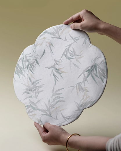 Whispers of Bamboo Floral Tea Mat