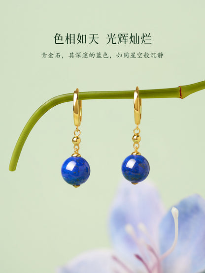 Azurine Lapis Lazuli Drop Earrings