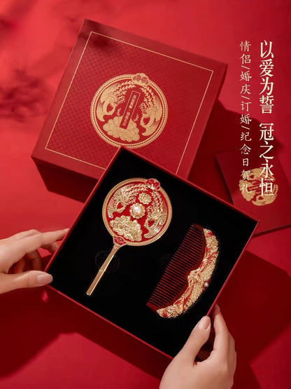 Phoenix Coronet Bridal Mirror Gift Set