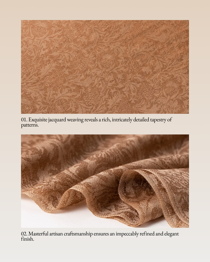 Phoenix Repose Jacquard Cashmere Wrap / Shawl