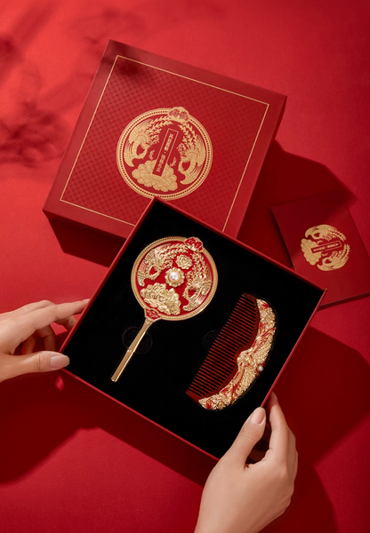 Phoenix Coronet Bridal Mirror Gift Set