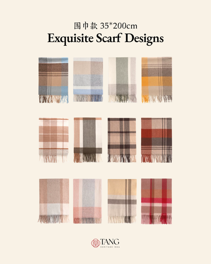 Prismatic Check Reversible Wool Scarf / Shawl