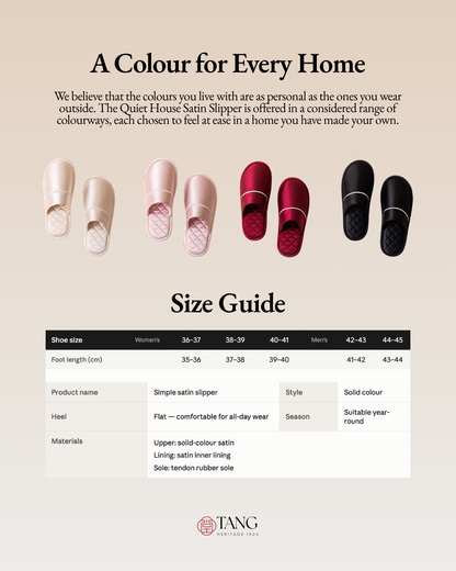 Quiet House Satin Men Indoor Slipper
