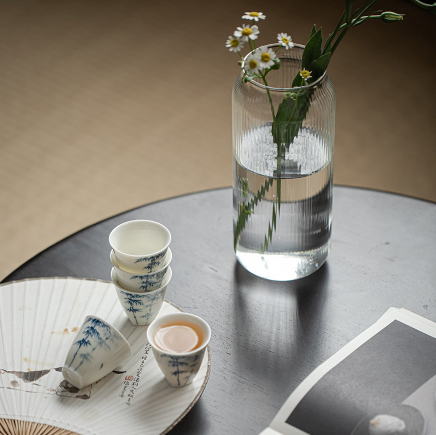 Qing Hua Youfang Porcelain Tea Cups