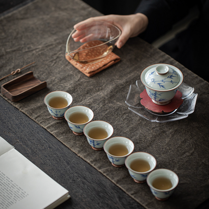 Qing Hua Bamboo Tea Set
