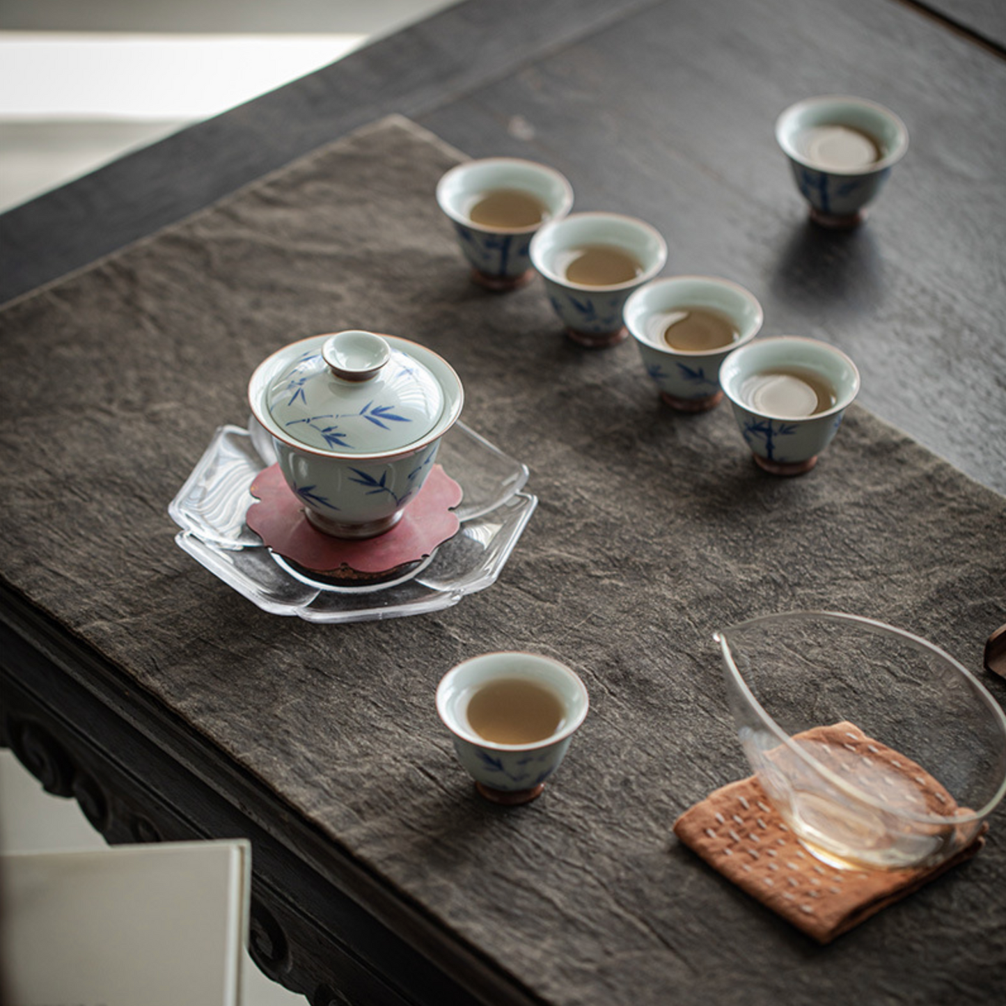 Qing Hua Bamboo Tea Set