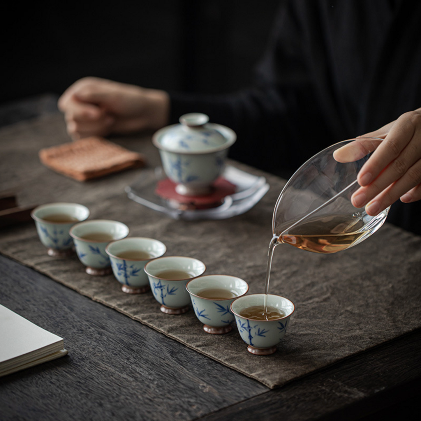 Qing Hua Bamboo Tea Set