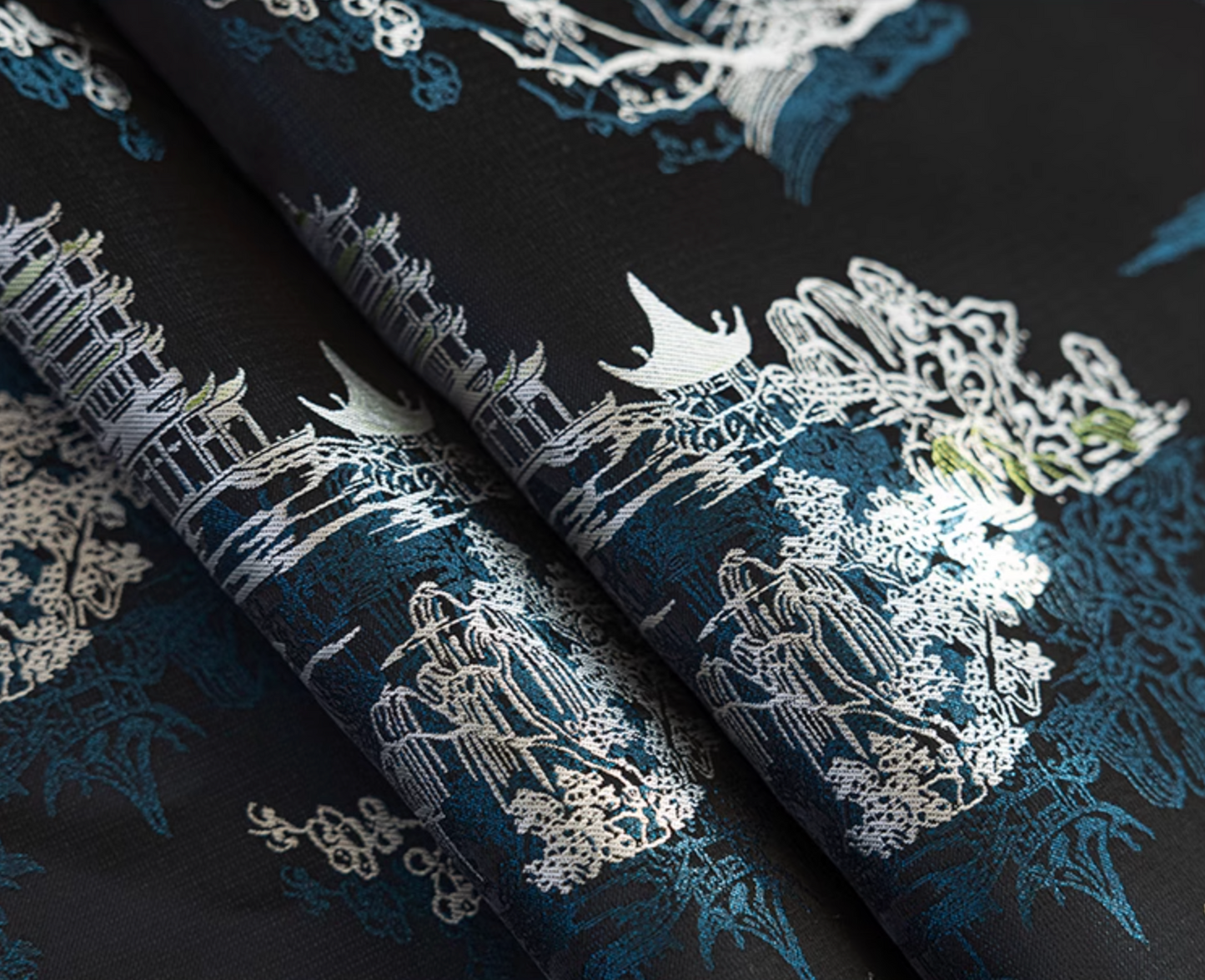 Nightfall Serenity Embroidery Table Cloth