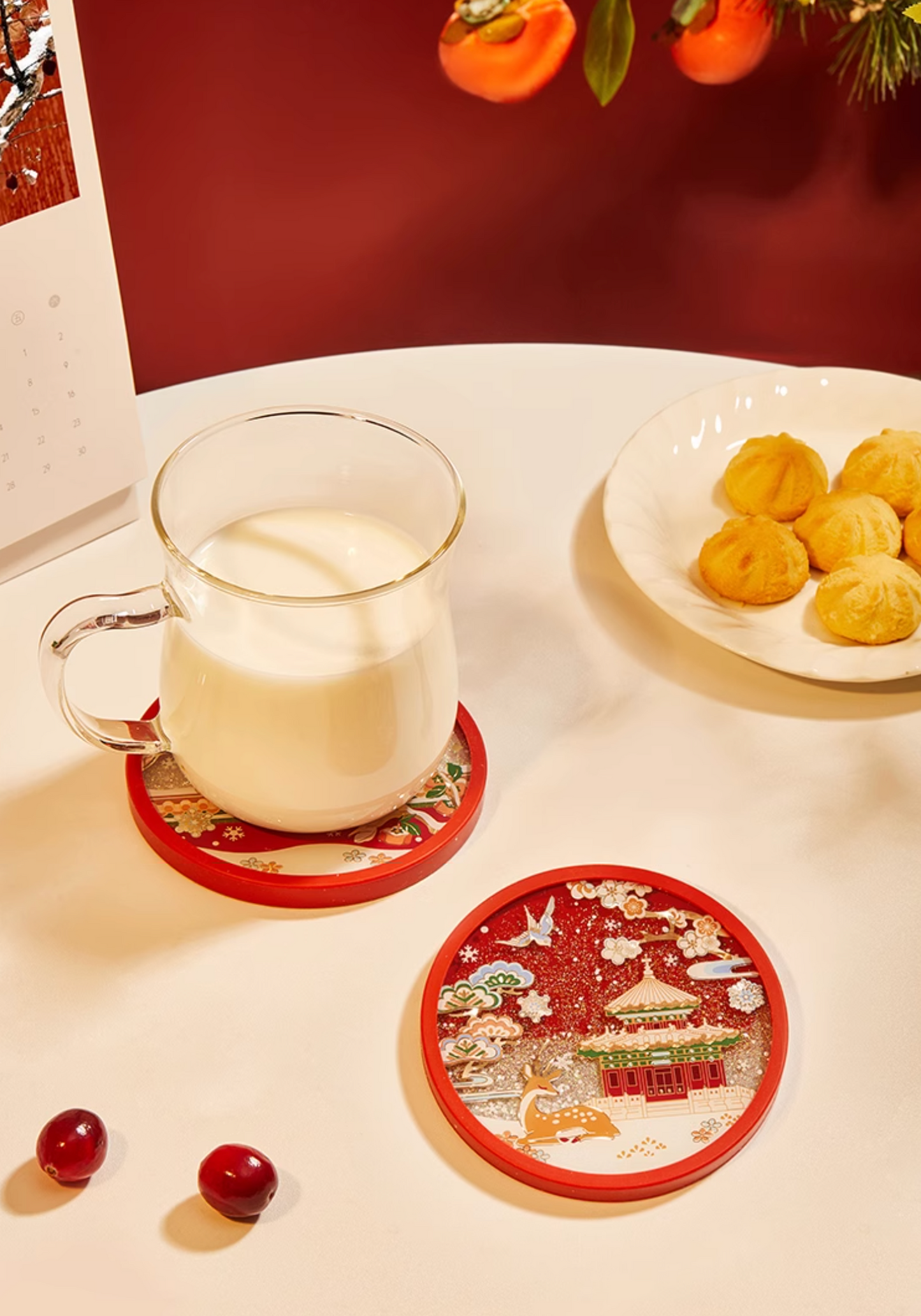 Palace Snowfall Christmas Coasters Gift Set