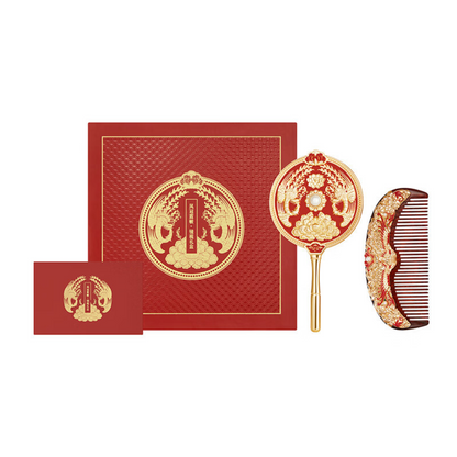 Phoenix Crown Mirror & Comb Gift Set