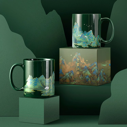 A Thousand Li  Artwork Temperature Sensing Mug Gift Set