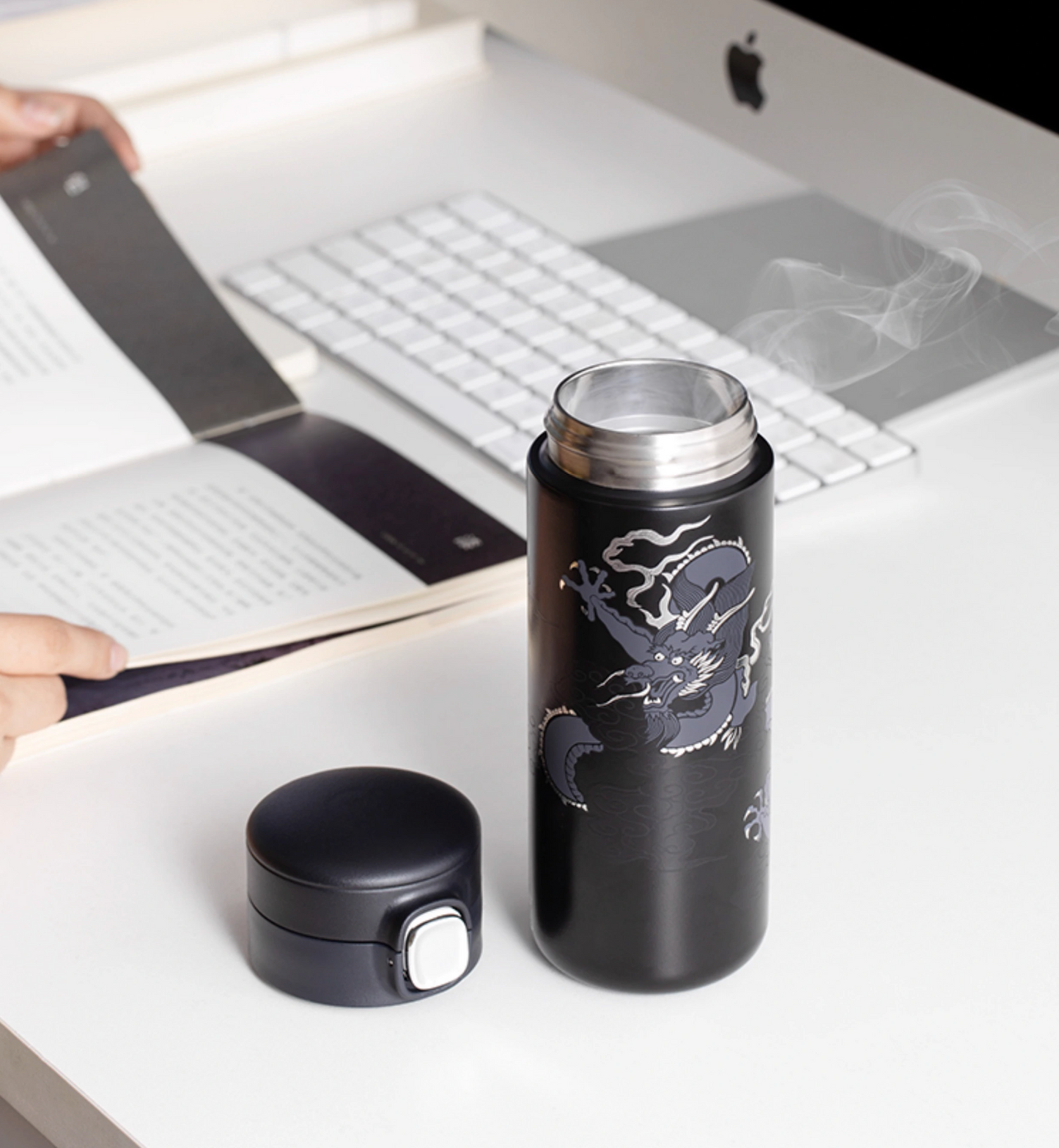 Imperial Dragon Thermos Bottle Gift Set