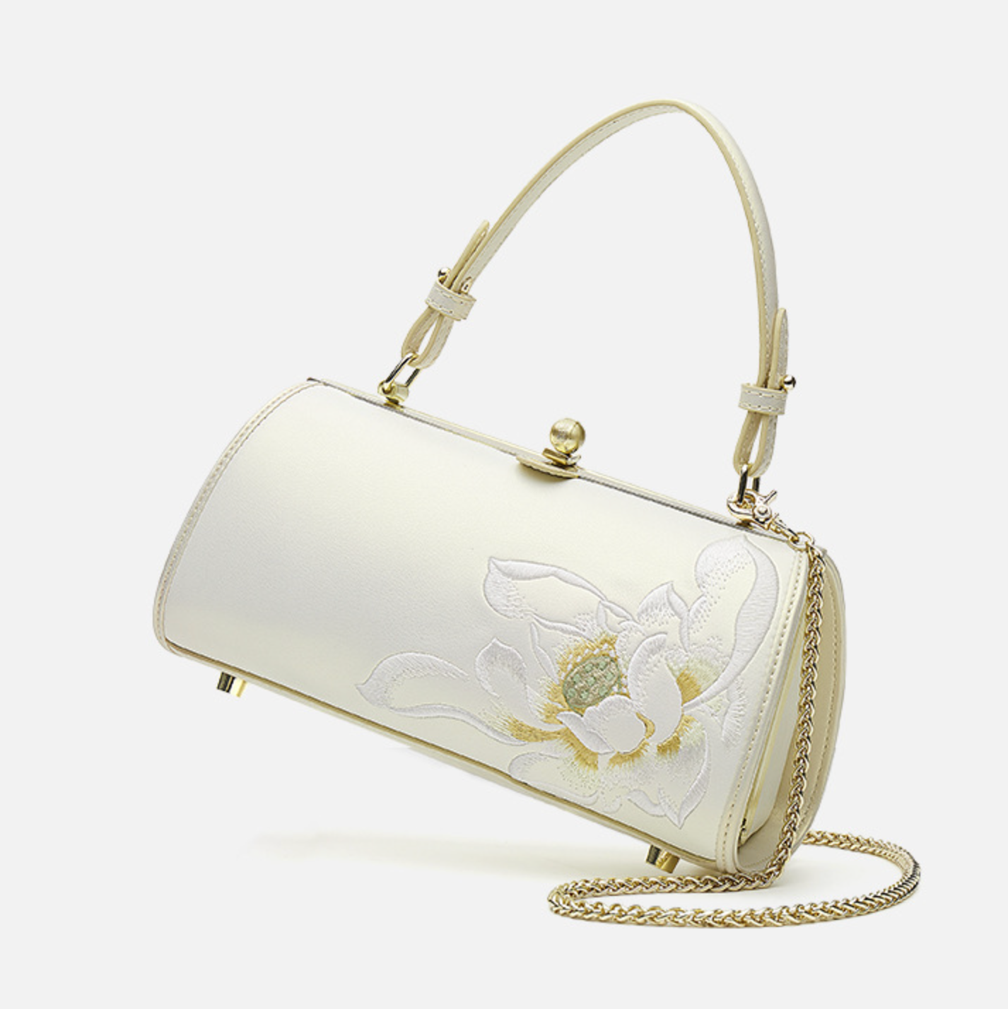 Lotus Poetry Hand-Held Clutch