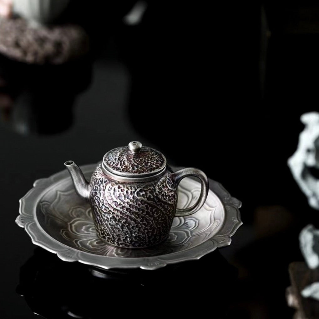 999 Sterling Silver Starflower Tea Pot