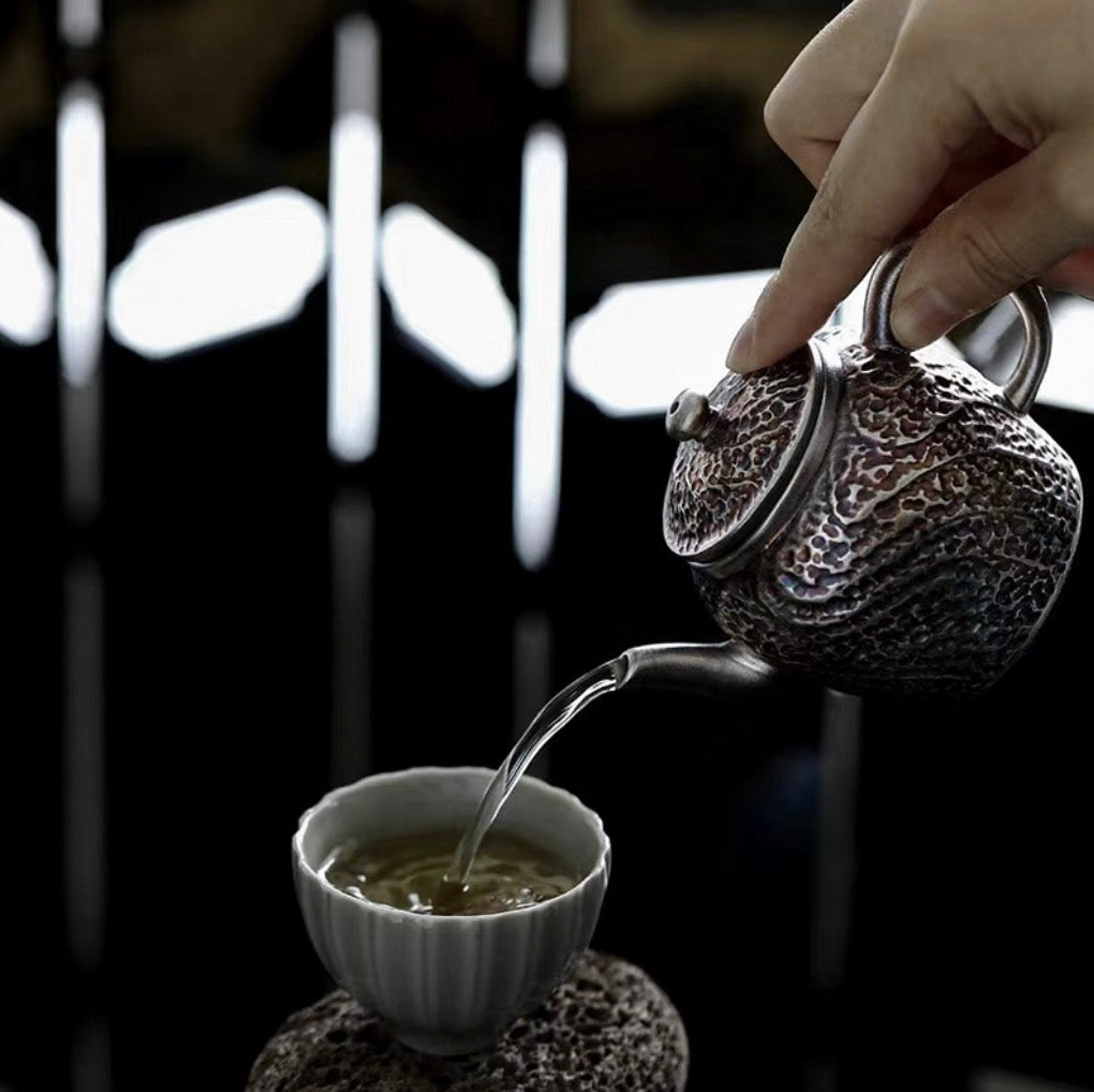 999 Sterling Silver Starflower Tea Pot