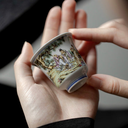 999 Sterling Silver Qín Melody Tea Cup